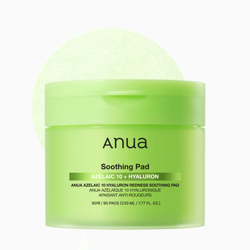 Тонер-пады против покраснений с азелаиновой кислотой ANUA Azelaic 10 Hyaluron Redness Soothing Pad 90 шт 4847 фото